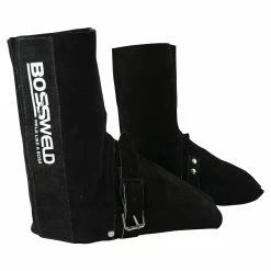 Promo 🎁 Australia Sale - Bossweld Leather Welding Spats Black 😀