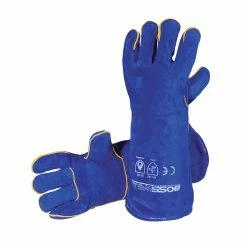 Best Pirce 👍 Australia Only - Bossweld 16" Blue Welding Gloves 👍