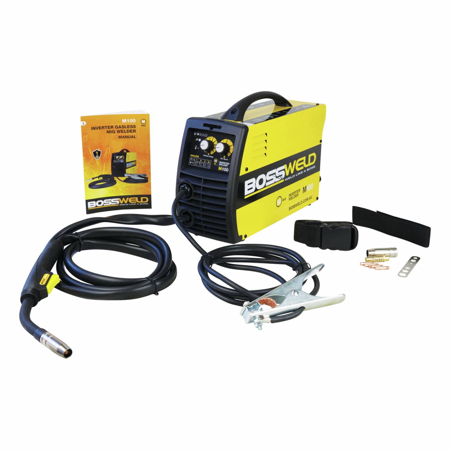 Coupon ๐ฅฐ Australia Sale - Bossweld 100A M100 Gasless MIG Inverter Welder Yellow โจ 4 Coupon ๐ฅฐ Australia Sale - Bossweld 100A M100 Gasless MIG Inverter Welder Yellow โจ - Image 2