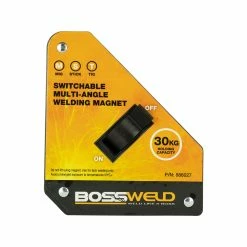 Coupon 🤩 Bossweld 30kg Switchable Multi-Angle Welding Magnet Yellow - To Australia 🤩