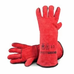Best Pirce 🤩 Australia Only - Bossweld 16" Red Left Hand Welding Gloves 🔥